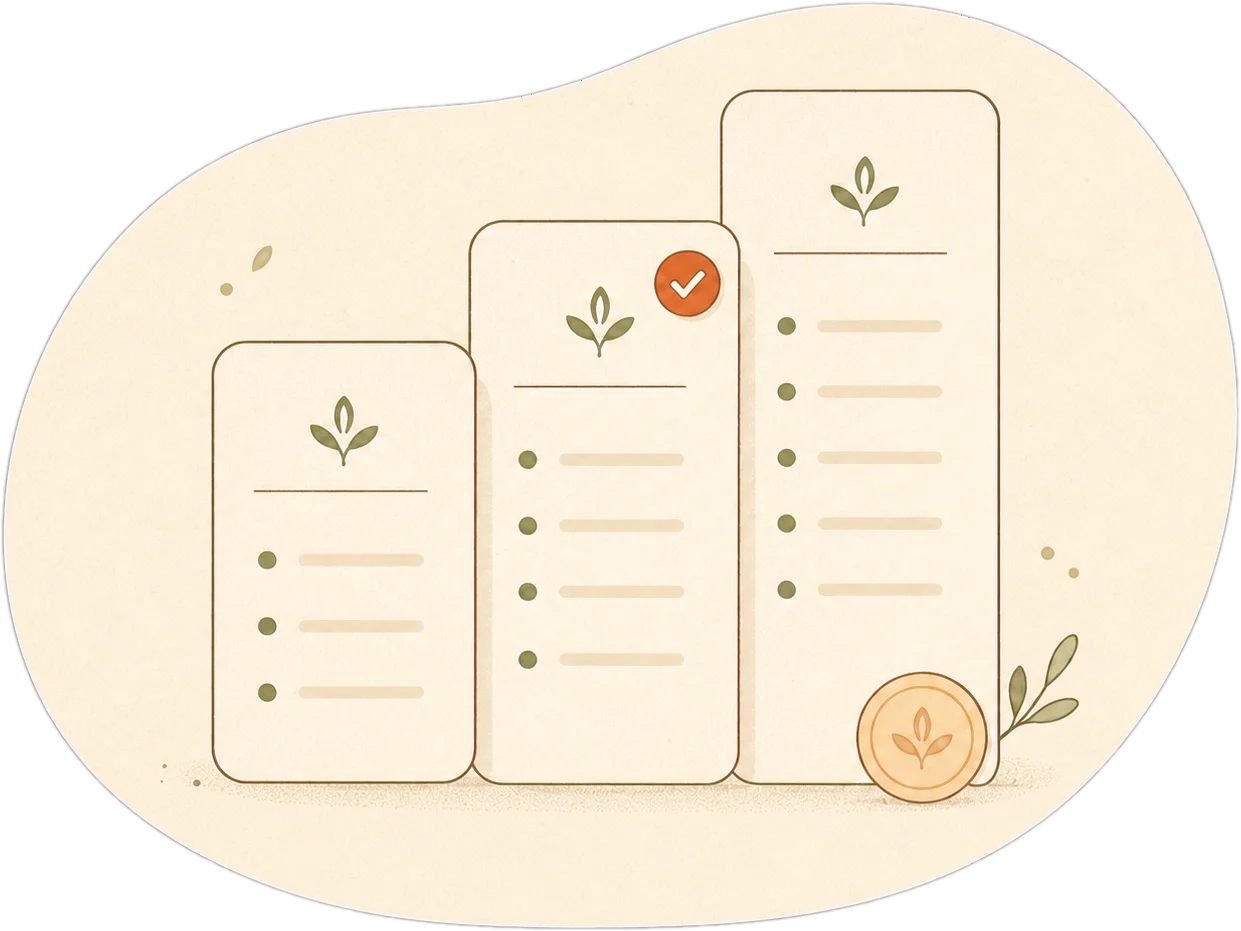 QR menu and printed menu materials
